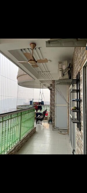 Balcony in 3.5 BHK Apartment at Ajnara Klock Tower, Sector 74 – for Rent