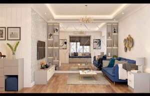 Living Room in 3 BHK Apartment at Godrej Meridien, Sector 106 – for Sale