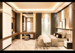 Living Room in 3 BHK Apartment at Godrej Meridien, Sector 106 – for Sale
