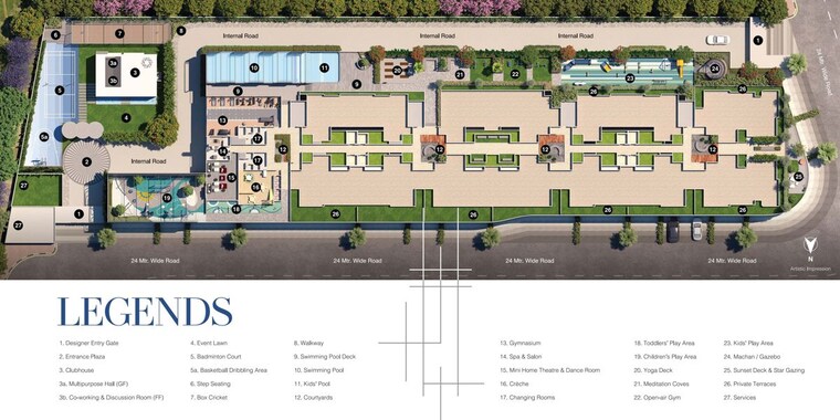 Master Plan, tathawade 4 Bedroom 1451 Sq.Ft. Apartment In Tathawade Pune 10239136