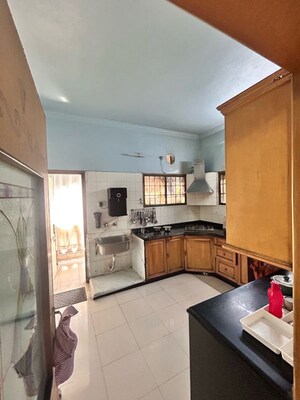 Kitchen in 3 BHK Apartment at Jyothi Mahal, Sri Nagar Colony – for Sale