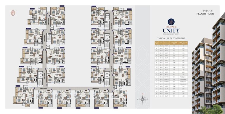 Master Plan, technopolis-solitaire-unity 3 Bedroom 1555 Sq.Ft. Apartment In Hafeezpet Hyderabad 10239252