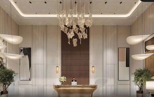 Living Room in 3 BHK Apartment at Whiteland The Aspen, Sector 76 – for Sale