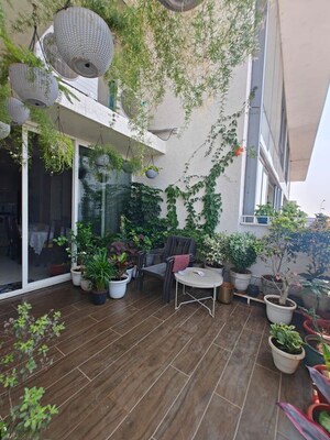 Balcony in 4 BHK Apartment at Vajram Tiara, Yelahanka – for Rent