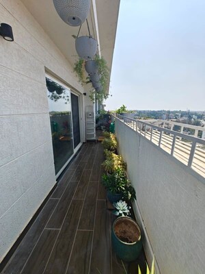 Balcony in 4 BHK Apartment at Vajram Tiara, Yelahanka – for Rent