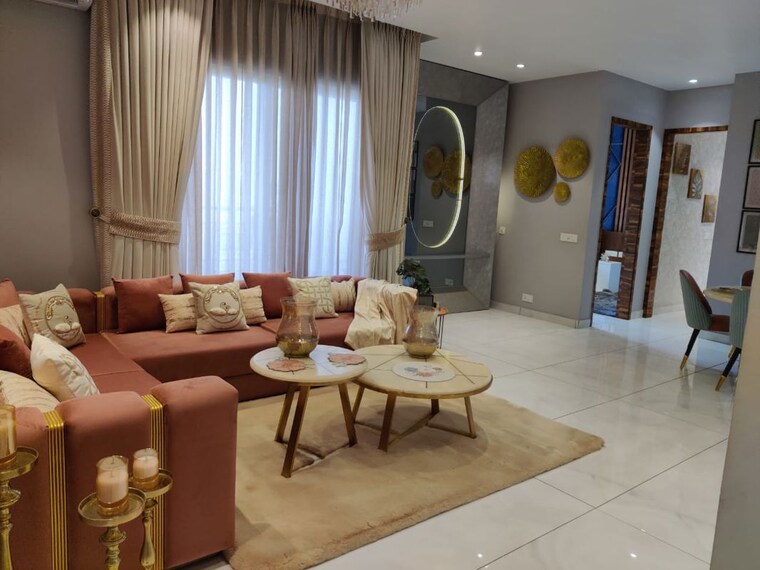 Living Room, malwa-escon-primera 3 Bedroom 1550 Sq.Ft. Apartment In International Airport Road Zirakpur 10233839