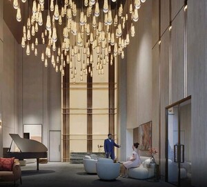 Building Lobby in 4 BHK Apartment at Whiteland The Aspen, Sector 76 – for Sale