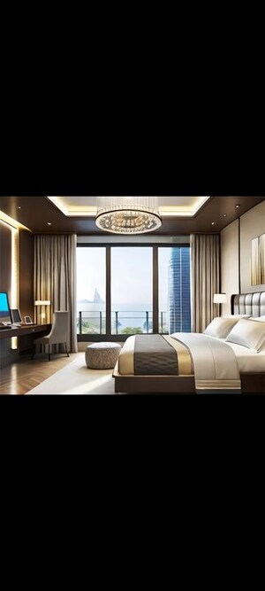 Bedroom in 2 BHK Apartment at Lodha Vista, Lower Parel – for Rent