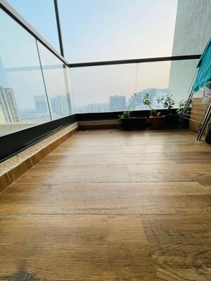 Balcony in 2 BHK Apartment at Majestique Towers, Kharadi – for Rent