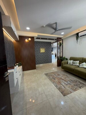 Living Room in 2.5 BHK Apartment at Candeur 40, Miyapur – for Rent