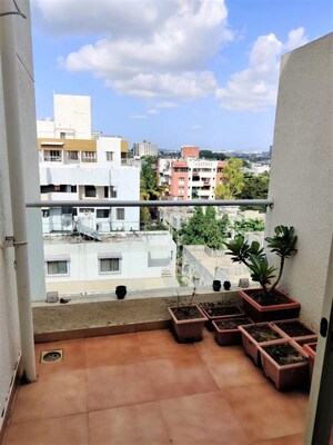 Balcony in 2 BHK Apartment at Vanaz Corner, Kothrud – for Rent
