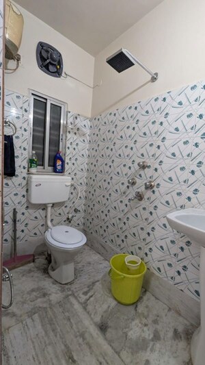 Bathroom in 2 BHK Apartment at Baguiati – for Rent