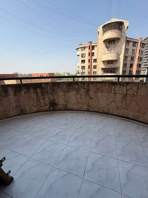 Balcony in 3 BHK Apartment at Ishwar Parmar Trade Centre, Agarkar Nagar – for Rent