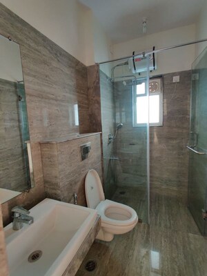 Bathroom in 3 BHK Apartment at Raheja Ridgewood, Goregaon East – for Rent