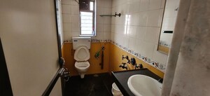 Bathroom in 2 BHK Apartment at MP Pandurangwadi Laxmi Niwas CHS, Goregaon East – for Rent