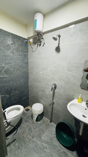 Bathroom in 1 BHK Apartment at Swastik Tulip, Vikhroli East – for Rent