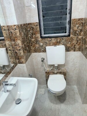 Bathroom in 2 BHK Apartment at Riddhi Garden, Malad East – for Rent