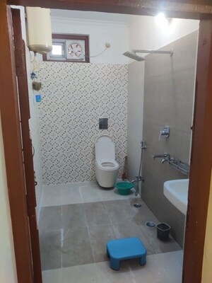 Bathroom in 1 RK Builder Floor at Gomti Nagar – for Rent