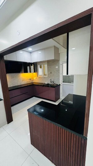Kitchen in 3 BHK Apartment at Rajapushpa Provincia, Narsingi – for Rent