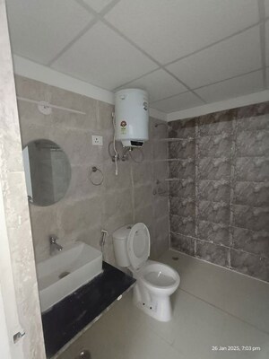 Bathroom in 3 BHK Apartment at RG Luxury Homes, Sector 16b Greater Noida – for Rent