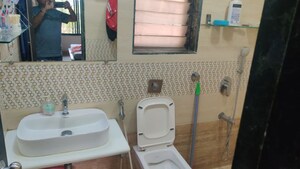 Bathroom in 2 BHK Apartment at Raj Rudram Apartments, Goregaon East – for Rent