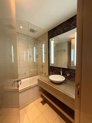 Bathroom in 3.5 BHK Builder Floor at Sector 8 – for Rent