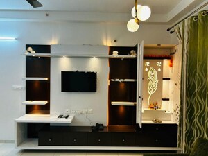 Living Room in 3 BHK Apartment at Elemental Earthwoods, Kokapet – for Rent