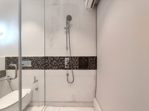 Bathroom in Studio Apartment at Bhartiya City Leela Residences, Thanisandra Main Road – for Rent