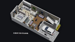 Floor Plan in 3 BHK Builder Floor at Malwadi – for Sale