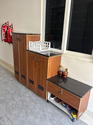 Kitchen in 2.5 BHK Apartment at Aparna Sarovar, Nallagandla – for Rent