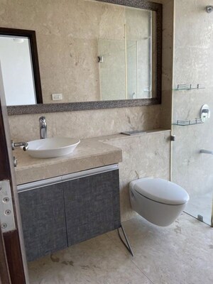 Bathroom in 3 BHK Apartment at Oberoi Realty Exquisite, Goregaon East – for Rent
