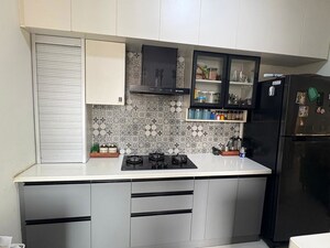 Kitchen in 3 BHK Apartment at Mana Capitol, Sarjapur Road – for Rent