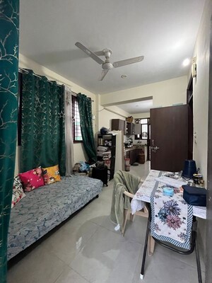 Bedroom in 1 BHK Builder Floor at Sushant Lok I – for Rent