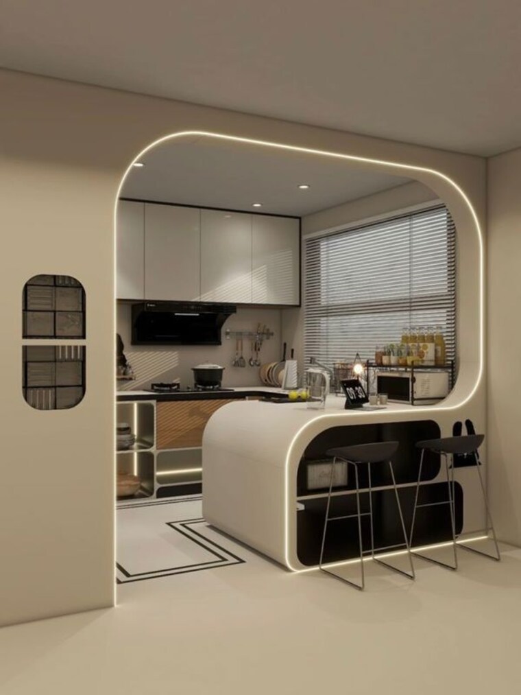Kitchen, hajjala 3 Bedroom 1200 Sq.Ft. Villa In Hajjala Bangalore 10242307
