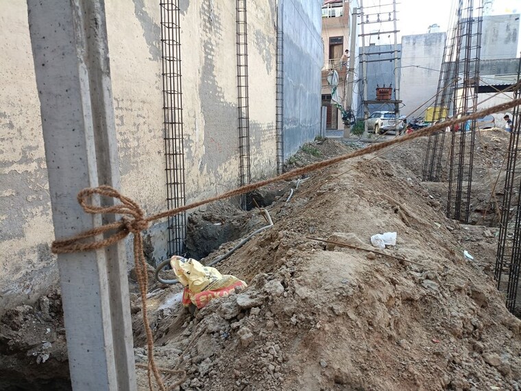 Exterior View, tek chand nagar 3.5 Bedroom 1008 Sq.Ft. Independent House In Tek Chand Nagar Gurgaon 10242514