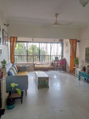 Living Room in 2 BHK Apartment at Landmark Building Bandra West, Bandra West – for Rent