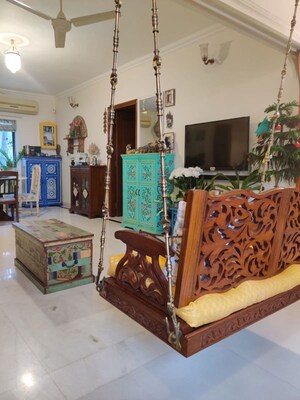 Living Room in 2 BHK Apartment at Landmark Building Bandra West, Bandra West – for Rent