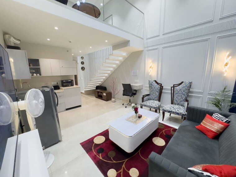 Living Room, m3m-sky-lofts 1 Bedroom 956 Sq.Ft. Apartment In Sector 71 Gurgaon 10242641