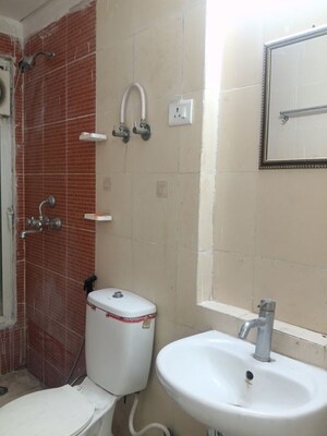 Bathroom in 3 BHK Apartment at Mahagun Mywoods III, Sector 16c Greater Noida – for Rent