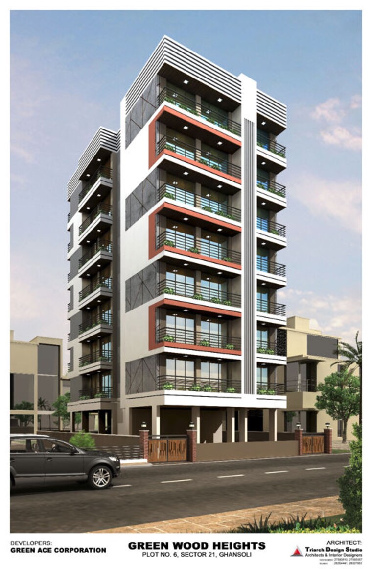 Exterior View, ghansoli sector 21 2 Bedroom 1195 Sq.Ft. Apartment In Ghansoli Sector 21 Navi Mumbai 10242800