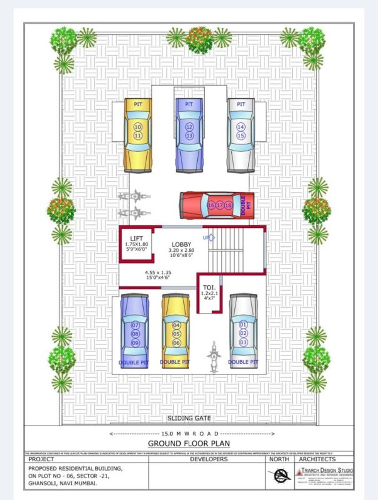 Floor Plan, ghansoli sector 21 2 Bedroom 1195 Sq.Ft. Apartment In Ghansoli Sector 21 Navi Mumbai 10242800