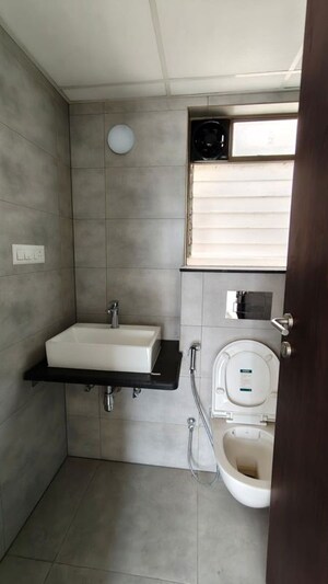 Bathroom in 1 BHK Apartment at Crescent Silverwoods, Powai – for Rent