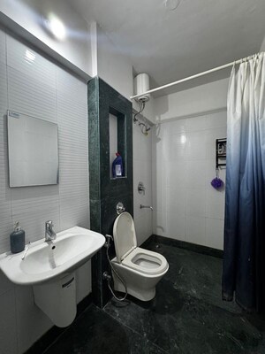 Bathroom in 3 BHK Apartment at Lodha Splendora, Ghodbunder Road – for Rent