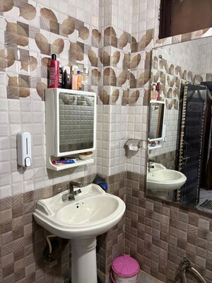 Bathroom in 4 BHK Builder Floor at Rajendra Nagar – for Rent