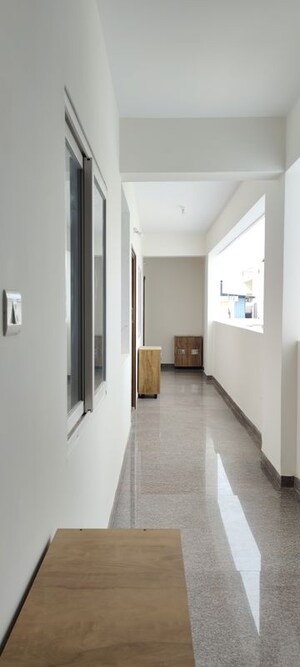 Building Lobby in 1 BHK Apartment at Domlur – for Rent