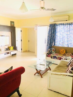 Living Room in 3 BHK Apartment at Aahika Apartments, Btm Layout – for Rent