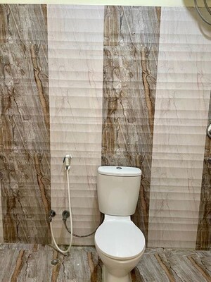 Bathroom in 4 BHK Apartment at Ideal Aquaview, Mahish Bathan – for Rent