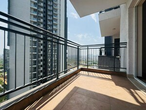 Balcony in 3 BHK Apartment at Godrej Meridien, Sector 106 – for Rent