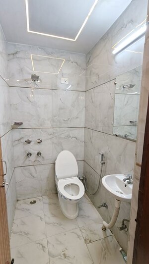 Bathroom in 3 BHK Builder Floor at Malviya Nagar – for Rent