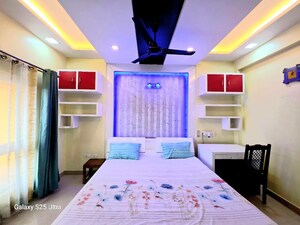 Bedroom in 3.5 BHK Apartment at Rohtas Presidential Tower, Vibhuti Khand – for Rent